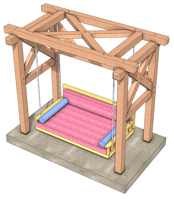 Heavy Timber Bed Swing Plan - Image 2