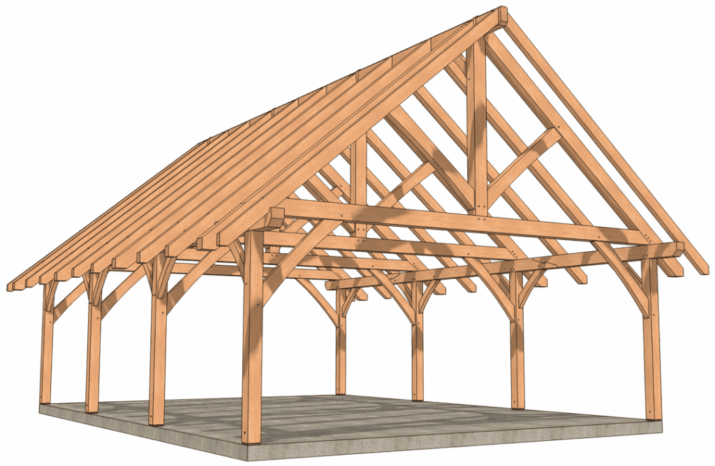 26x36 Timber Frame Pavilion