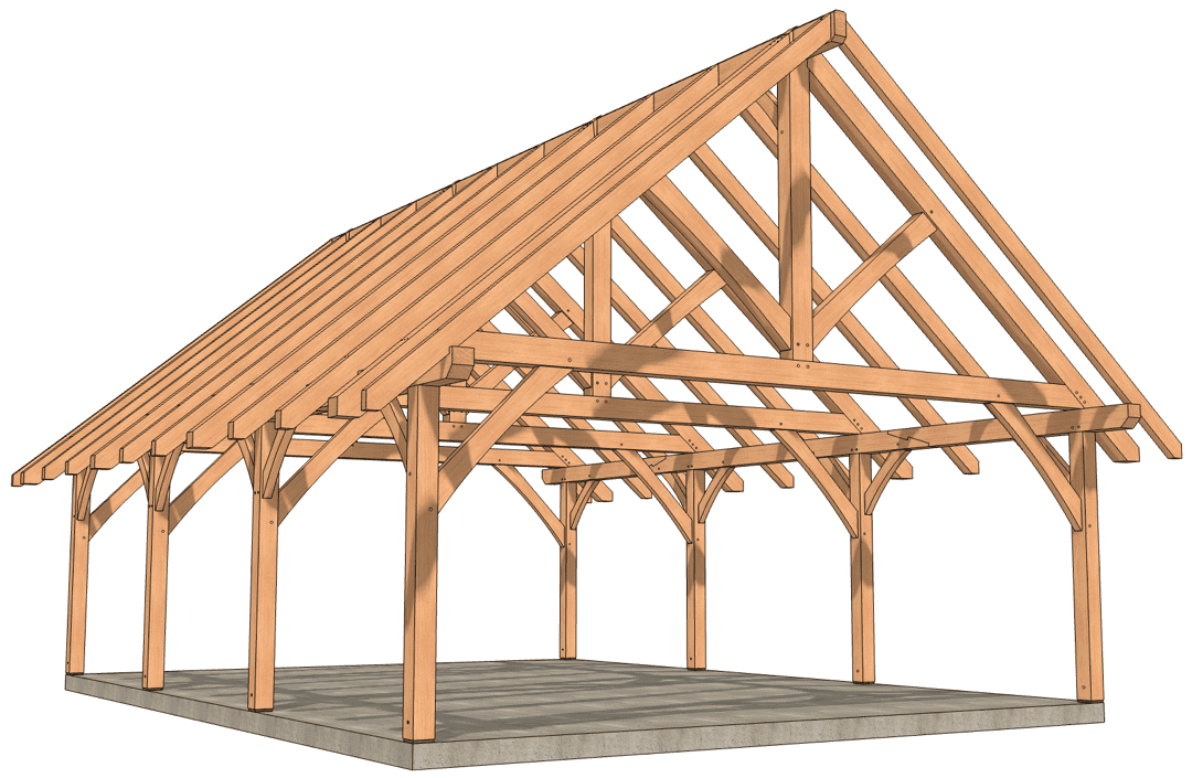 26x36 Timber Frame Pavilion