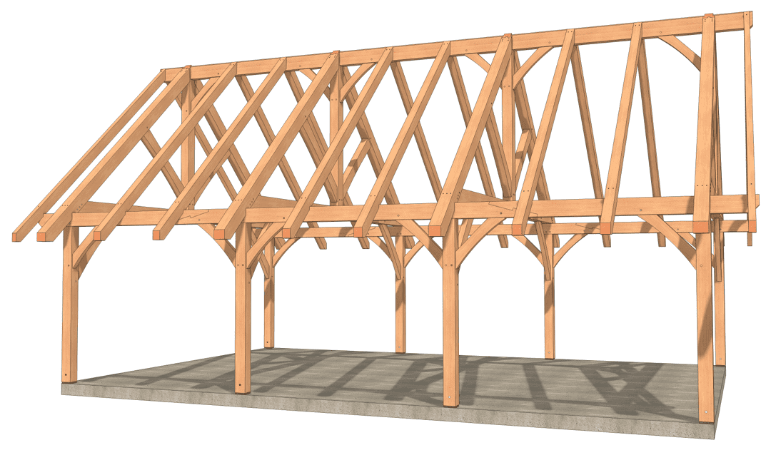 26x36 Timber Frame Pool Pavilion