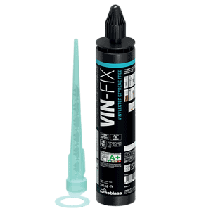 VIN-FIX vinyl ester chemical anchor cartridge (300ml) with application nozzle for concrete anchoring