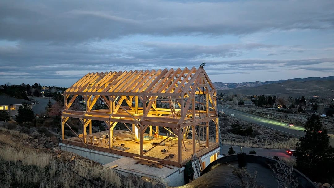 24'x48' timber-framed bank home 3