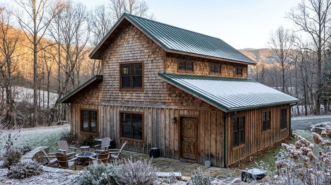 40x42 Timber Frame Monitor Barn Home