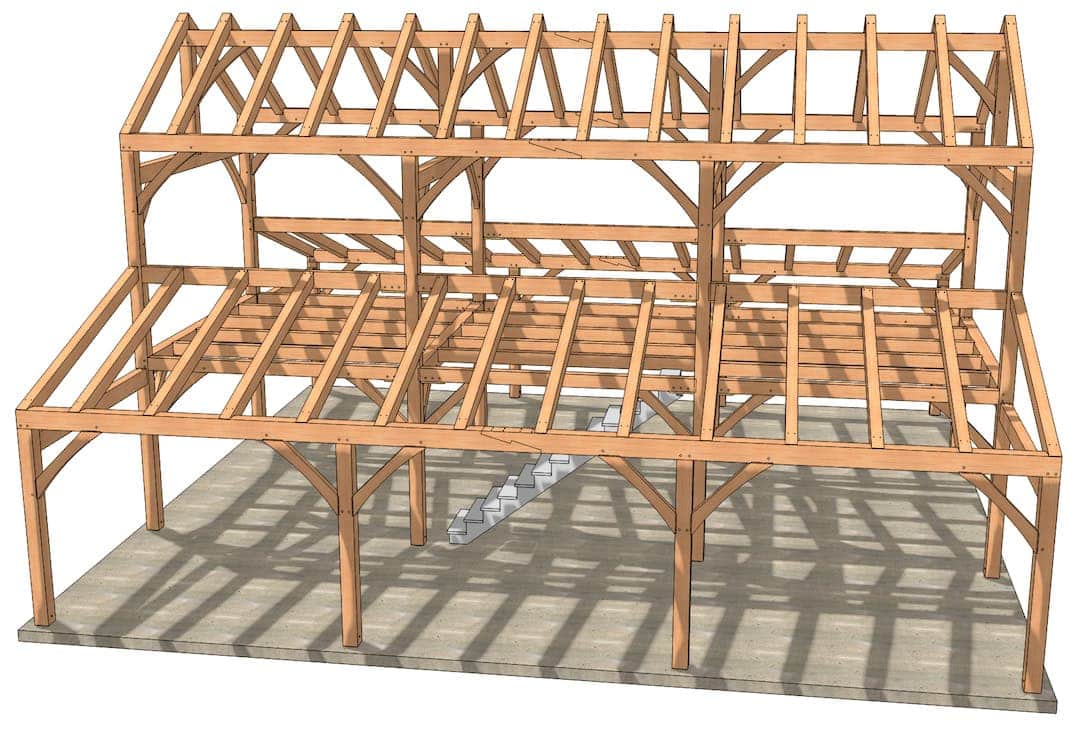 40×42 Monitor Barn House Plan - Image 12