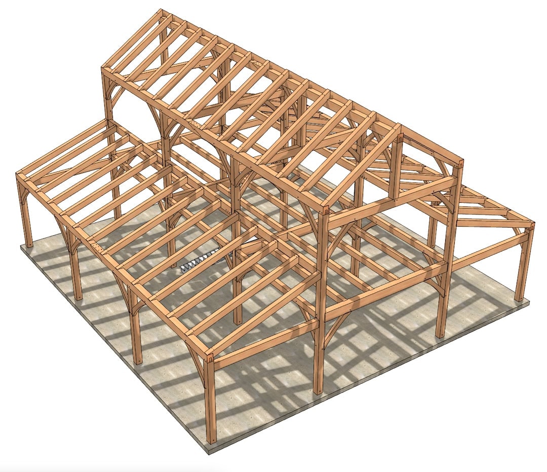 40×42 Monitor Barn House Plan - Image 9