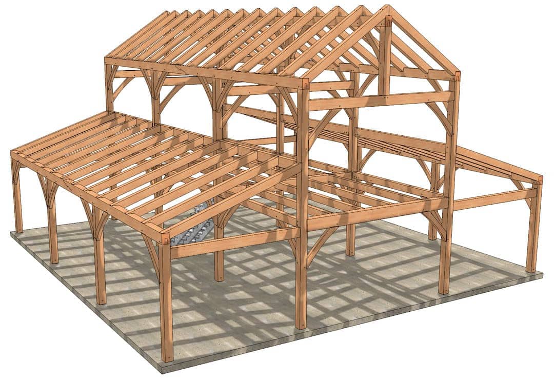 40×42 Monitor Barn House Plan - Image 10