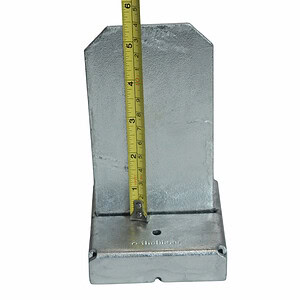 Easy Tie 4x4 knife plate height measuring 5-3/8 inches