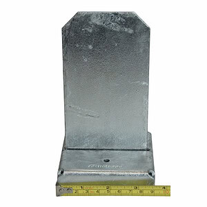 Easy Tie 4x4 knife plate width measuring 3-1/2 inches