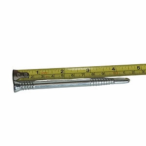 Easy Tie self-drilling timber dowel measuring 4-1/2 inches for 6x6 post base installation