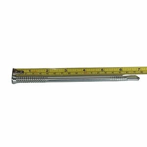 Easy Tie self-drilling timber dowel measuring 7 inches for 8x8 post base installation
